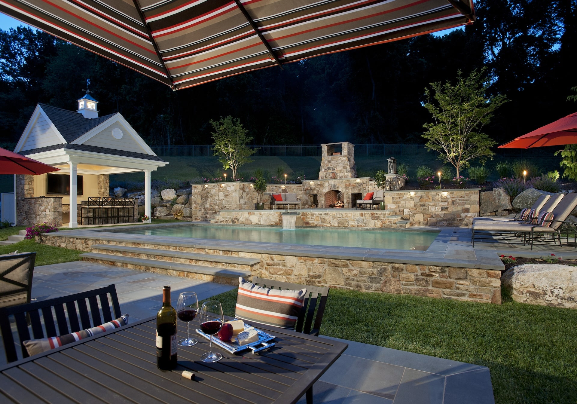 Hellings Pool with outdoor bar